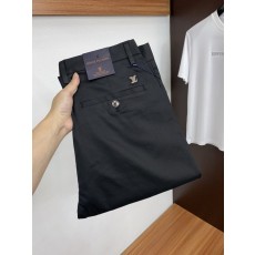 루이비통 남성 워싱 데님 캐주얼 정장 바지 001-216578