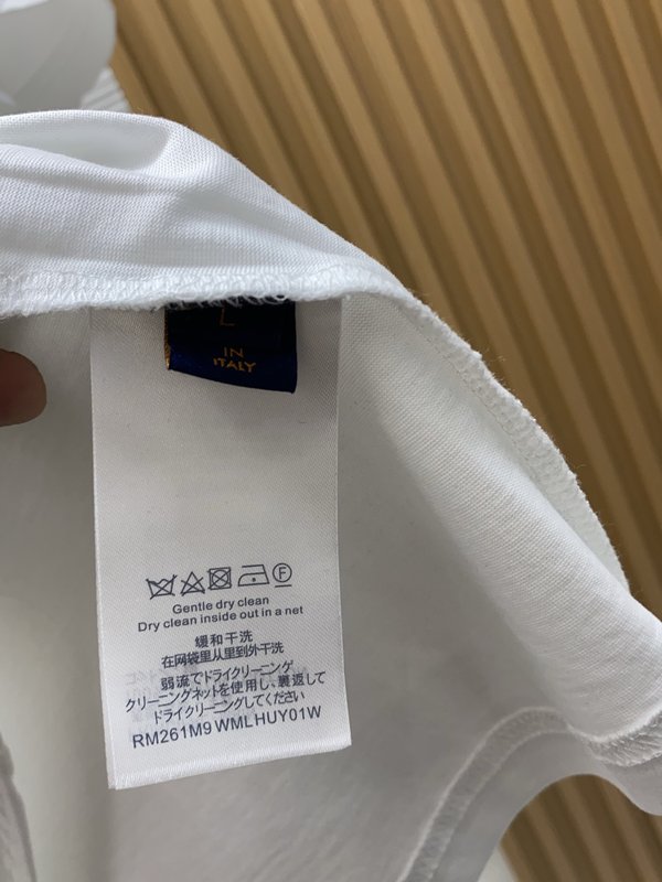 루이비통 남성 머서라이즈드 코튼 반팔 티셔츠 001-216580