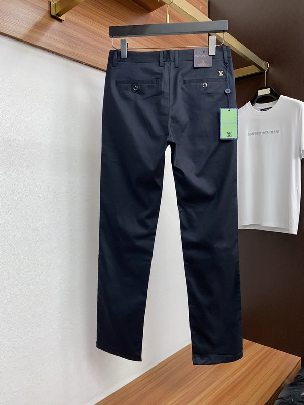 루이비통 남성 워싱 데님 캐주얼 정장 바지 001-216589