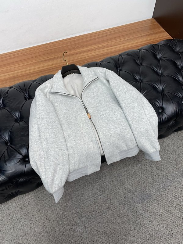 루이비통 컬러 블록 스트라이프 스탠드 칼라 자켓 001-216616