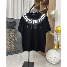 루이비통 프린트 라운드넥 반팔 티셔츠 001-216627