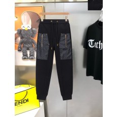 루이비통 남성 자수 엠블럼 캐주얼 트레이닝 팬츠 001-216638