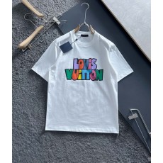 루이비통 남성 심플 반팔 티셔츠 001-216656