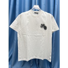 루이비통 헤비듀티 패치 자수 커플 반팔 티셔츠 001-216749