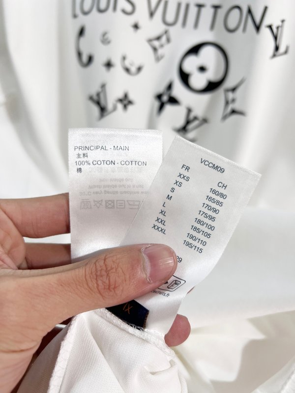 루이비통 면 라운드넥 반팔 티셔츠 001-216756