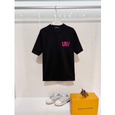 루이비통 플록킹 다이아몬드 로고 라운드 티셔츠 001-216767