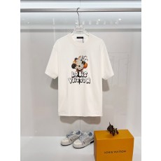 루이비통 면 라운드넥 반팔 티셔츠 001-216768