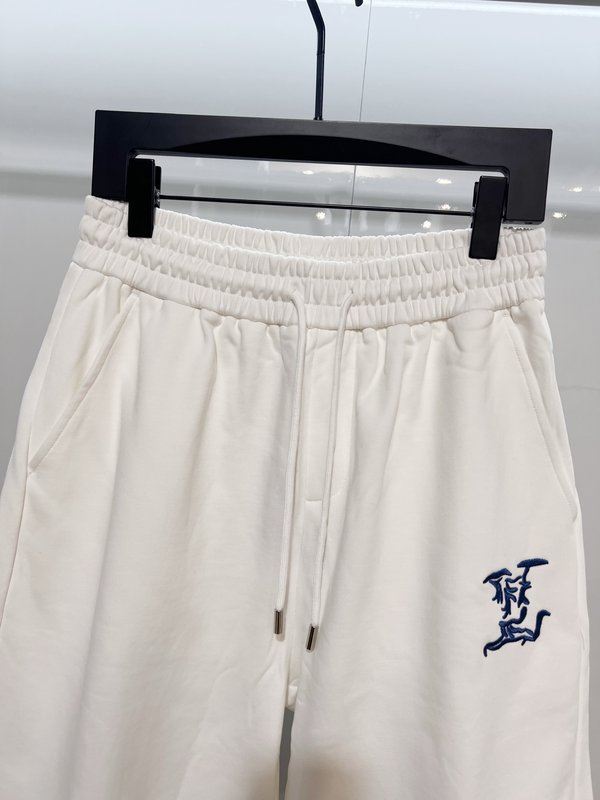 루이비통 클래식 블루 자수 캐주얼 반바지 001-216794