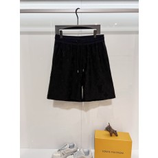 루이비통 모노그램 타월 자수 캐주얼 반바지 001-216802