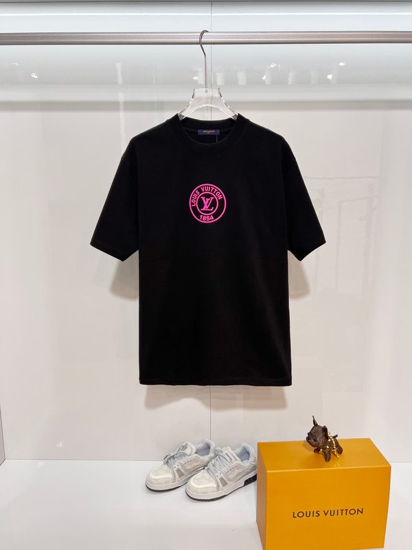 루이비통 면 라운드넥 반팔 티셔츠 001-216815
