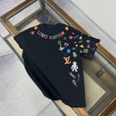 루이비통 라운드넥 반팔 티셔츠 유니섹스 001-216856