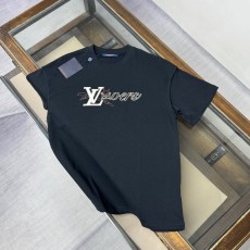 루이비통 여름 신상 자수 라운드넥 반팔 티셔츠 001-216871