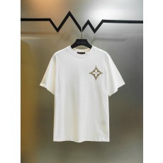 루이비통 헤비 엠브로이더리 라운드넥 반팔 티셔츠 001-216879