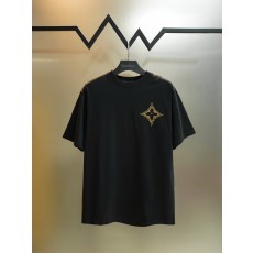 루이비통 헤비 엠브로이더리 라운드넥 반팔 티셔츠 001-216880