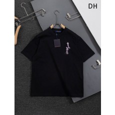 루이비통 마모 시리즈 컬러 레터 프린지 자수 라운드 넥 001-216902