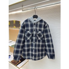 셀린 체크 캐시미어 후드 자켓 001-216959