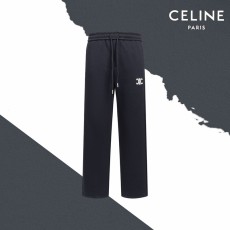 셀린 스몰 로고 자수 스트레이트 팬츠 001-216960