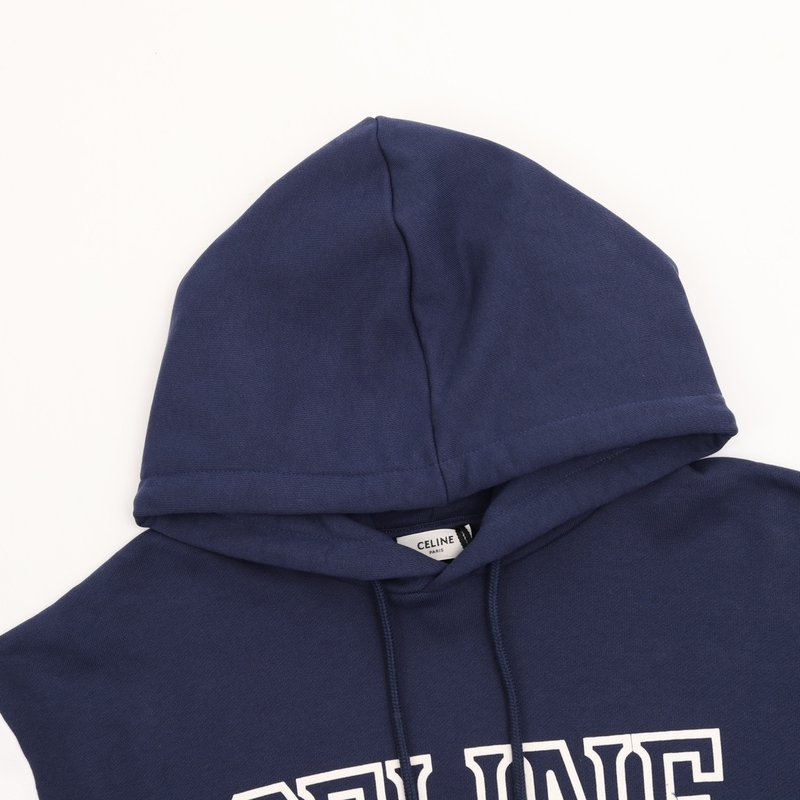 셀린 스플라이스 컬러 블록 로고 후드 티셔츠 001-216981