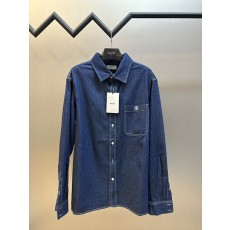 셀린 자수 데님 셔츠 001-217032