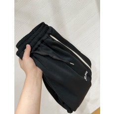 셀린 더블 버튼 로고 자수 심플 캐주얼 와이드 팬츠 001-217086