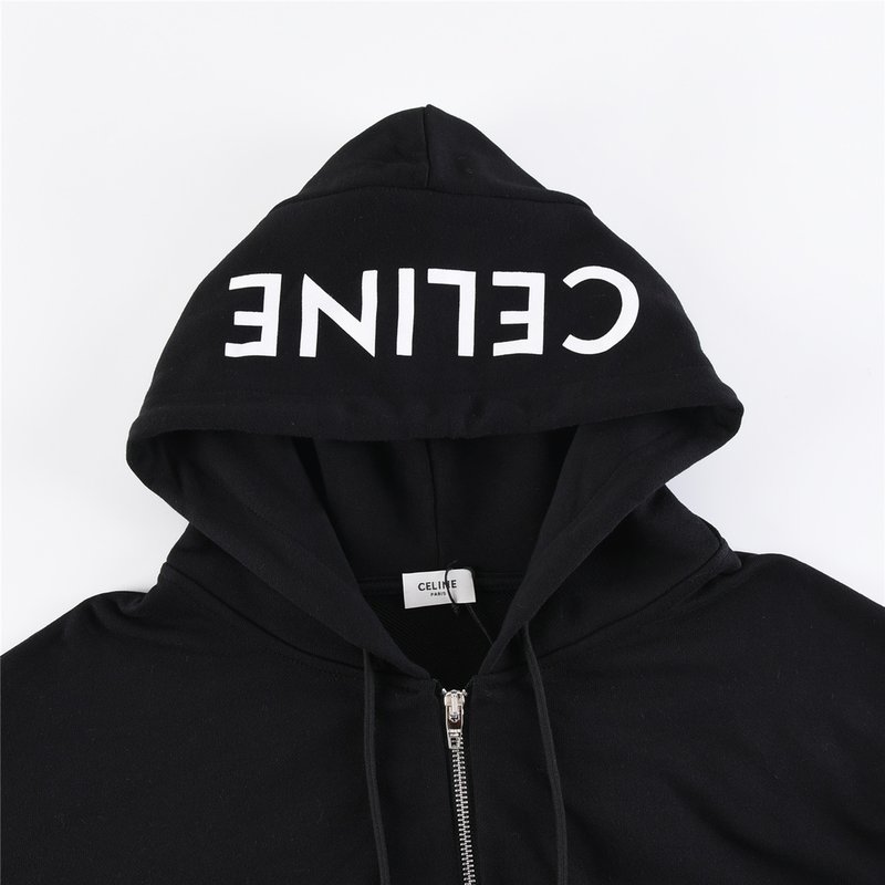 셀린 클래식 캡슐 지퍼 후드 자켓 001-217102