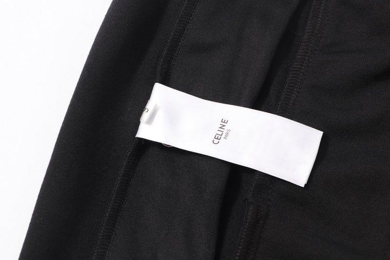 셀린 더블 버튼 자수 캐주얼 와이드 팬츠 001-217130