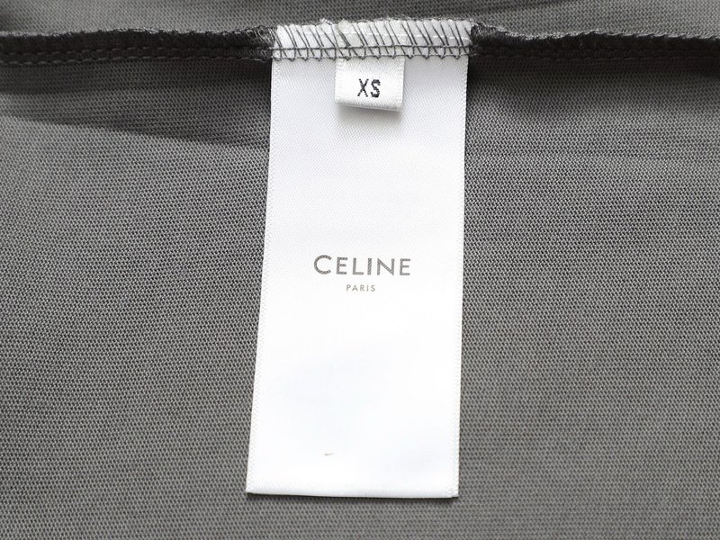 셀린 CELINE 3D 엠보싱 순면 반팔 티셔츠 001-217171