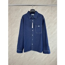 셀린 자수 데님 셔츠 001-217173