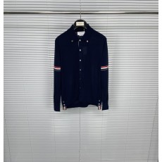 톰브라운 더블 스트라이프 칼라 니트 가디건 001-217184