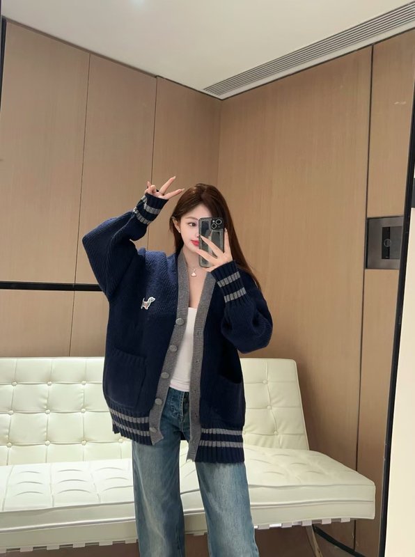 톰브라운 강아지 자수 후드 가디건 001-217249