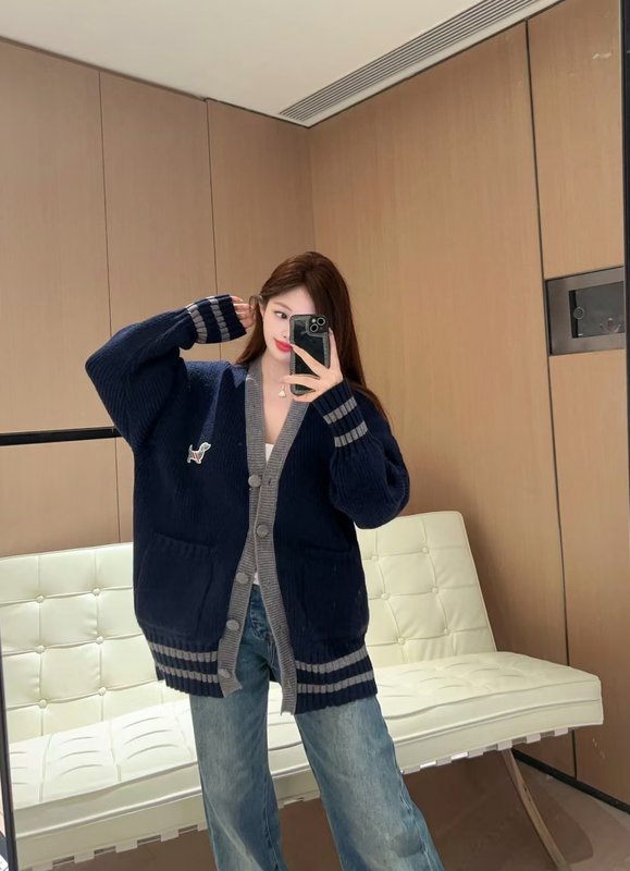 톰브라운 강아지 자수 후드 가디건 001-217249