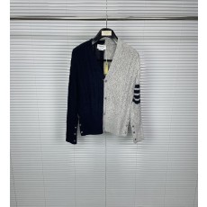 톰브라운 컬러블록 케이블 니트 가디건 001-217285