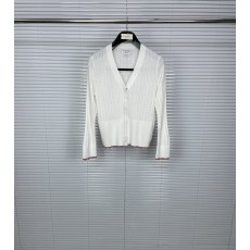 톰브라운 스타일 골지 픈 니트 V 넥 카디건 001-217313