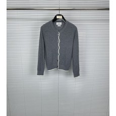 톰브라운 컬러 블록 라운드 니트 카디건 001-217373