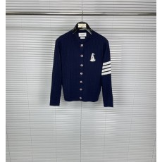 TB 스타일 세일 보트 자수 울 니트 가디건 001-217374