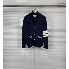 톰브라운 TB 사선 스트라이프 면 니트 카디건 001-217428