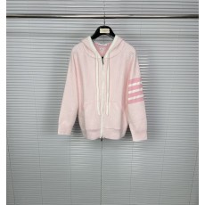톰브라운 세로 스트라이프 울 후드 카디건 001-217475