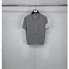 톰브라운 4 바 라인 반팔 니트 가디건 001-217507