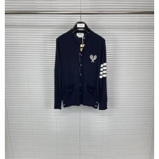 톰브라운 테니스 자수 니트 가디건 001-217510