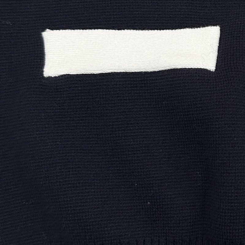 톰브라운三色袖拼色 니트 가디건 001-217552