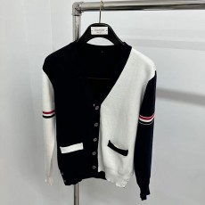 톰브라운三色袖拼色 니트 가디건 001-217552
