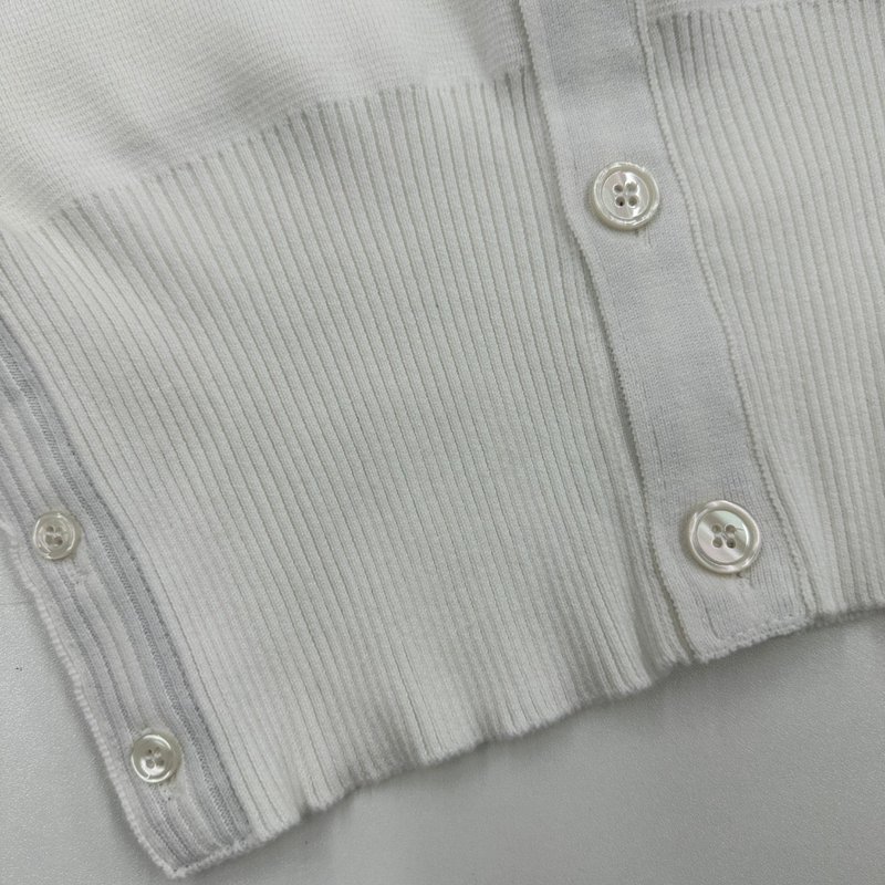 톰브라운 4 바 컬러 슬리브 가디건 001-217554