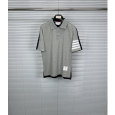 톰브라운 2025SS 컬러블록 포로 셔츠 짧은 소매 001-217598