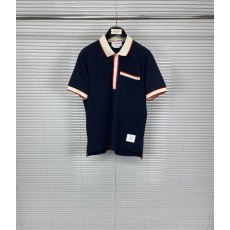 톰브라운 컬러 블록 스트라이프 폴로 셔츠 001-217617