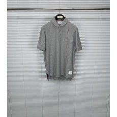 톰브라운 스타일 스트라이프 포로 셔츠 짧은 소매 면 1 001-217664