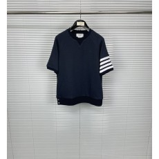 톰브라운 와플 소재 반팔 폴로 셔츠 001-217665