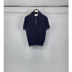톰브라운 컬러 스트라이프 니트 폴로 티셔츠 001-217693