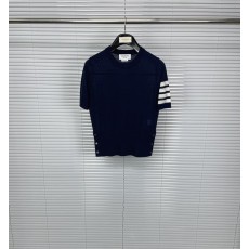 톰브라운 메리노 울 라운드 넥 반팔 001-217696