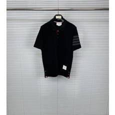 톰브라운 블랙 4 바 스트라이프 포로 셔츠 001-217701