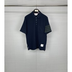 톰브라운 4 바 스트라이프 반팔 셔츠 001-217726